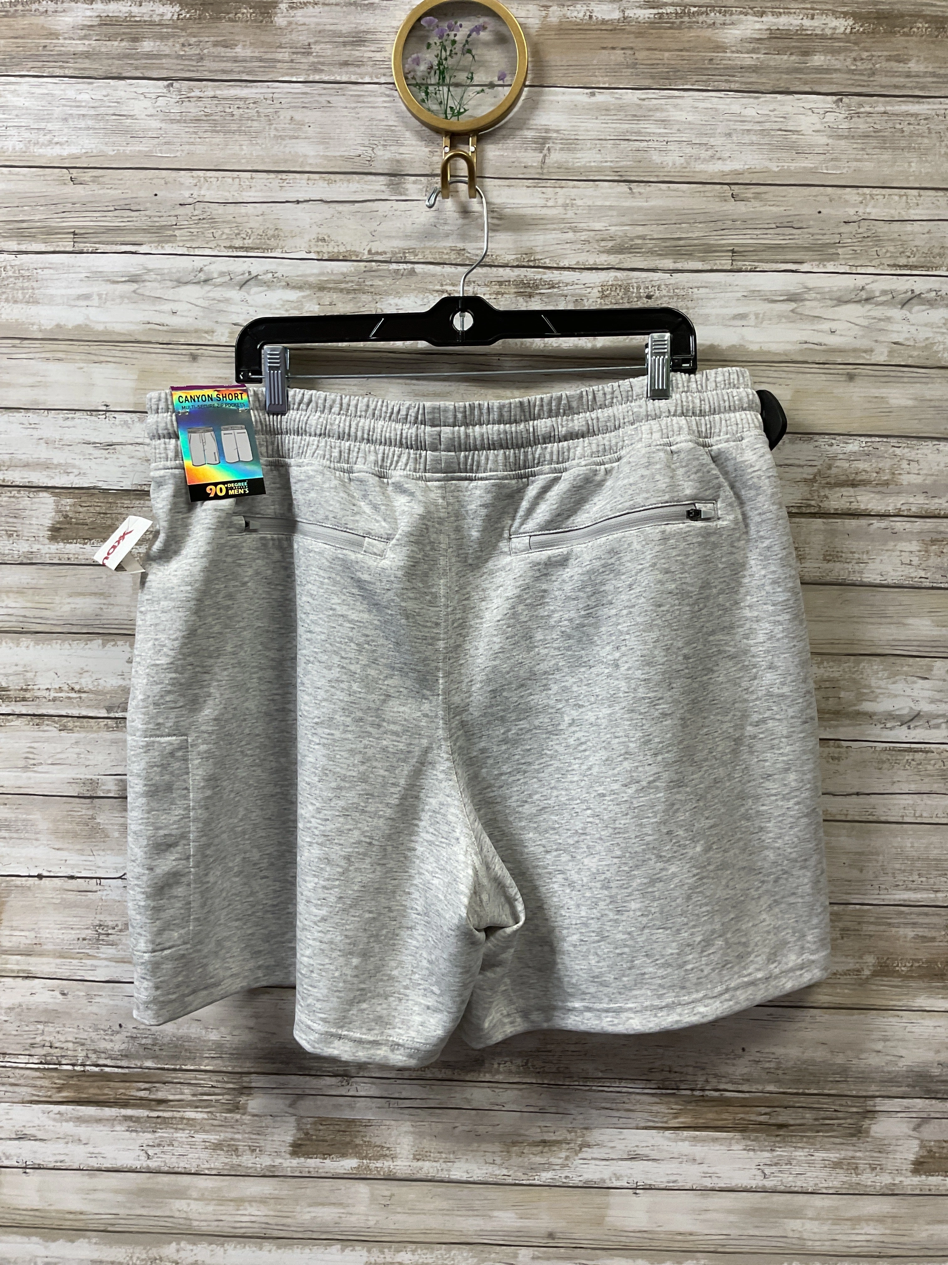 Athletic Shorts By 90 Degrees By Reflex In Grey, Size:Xxxl