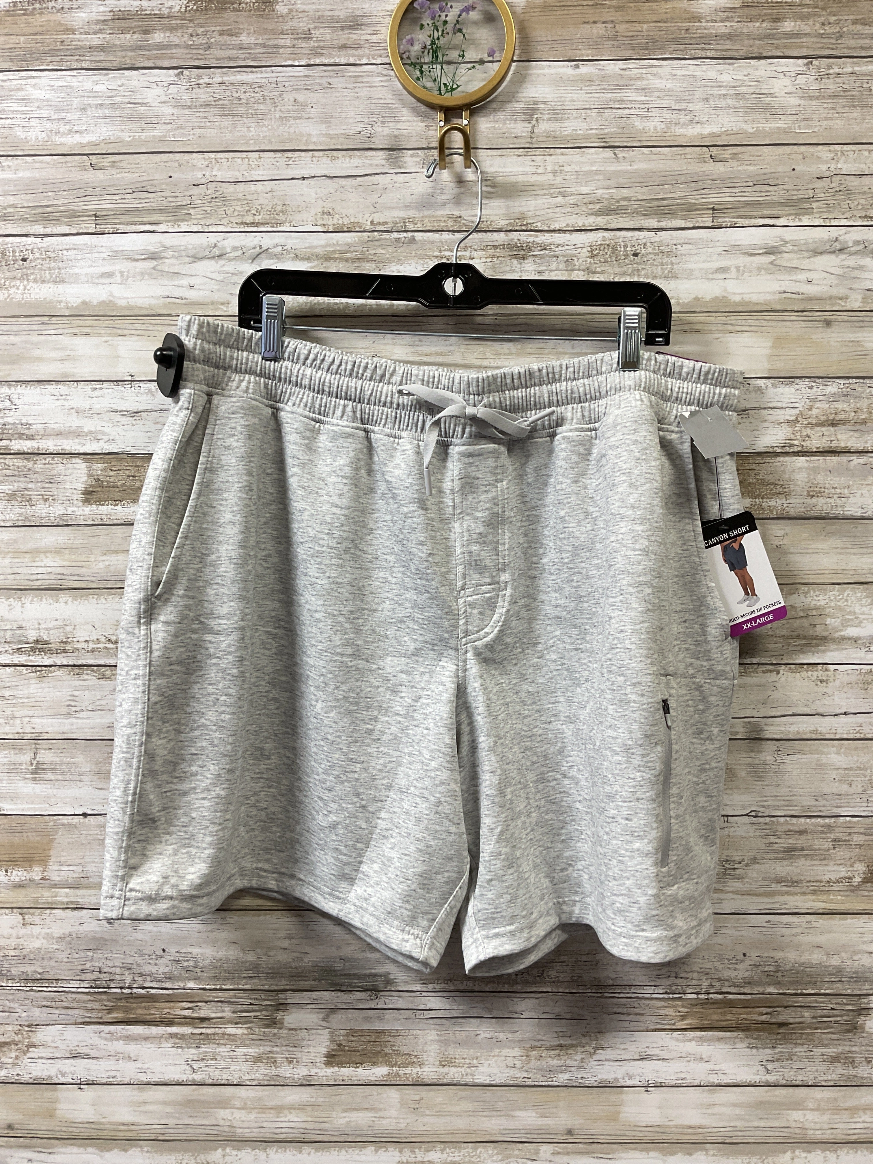 Athletic Shorts By 90 Degrees By Reflex In Grey, Size:Xxxl