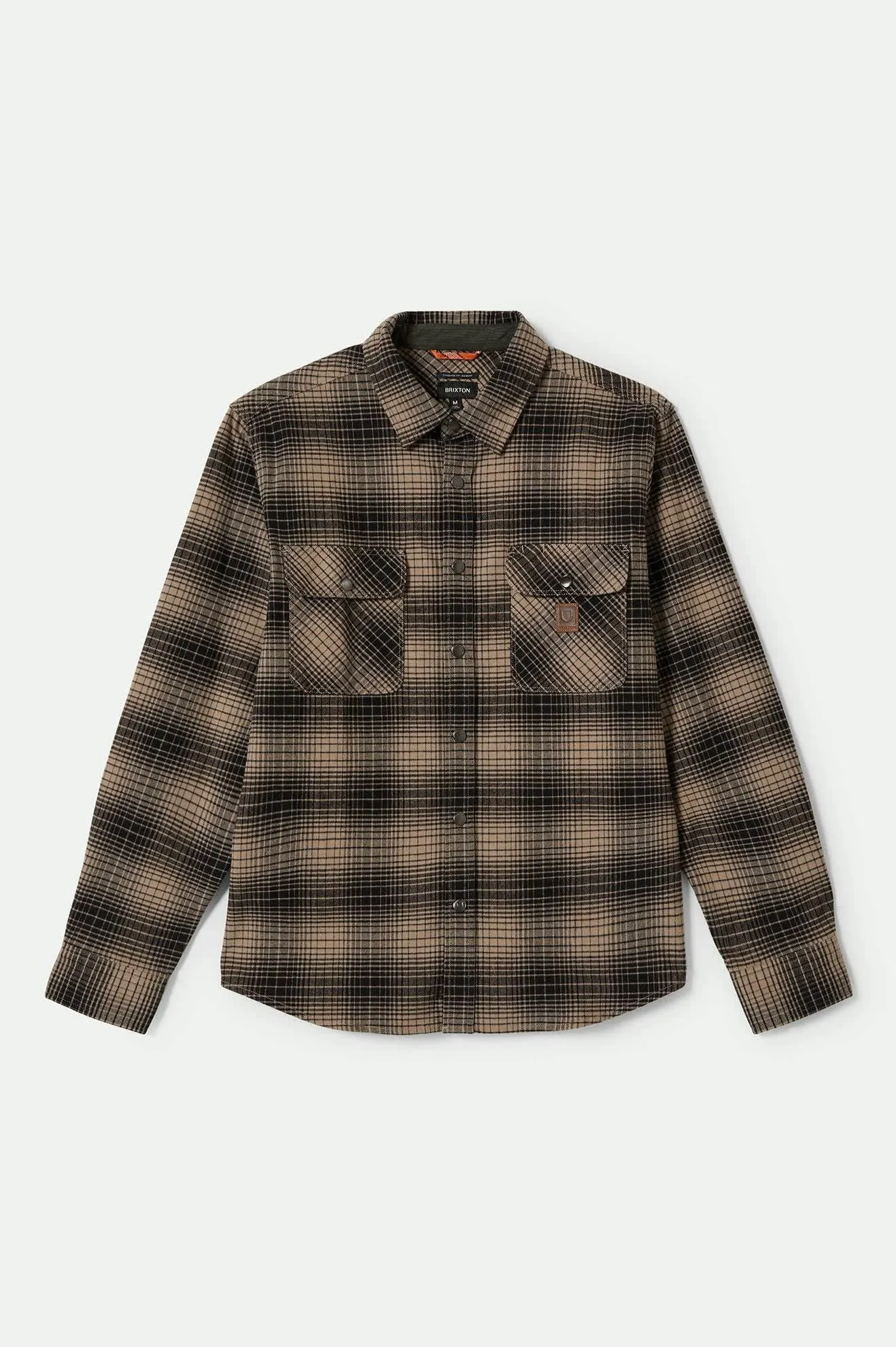 Builders Bowery Stretch Water Resistant L/S Flannel - Black/Cinder Grey