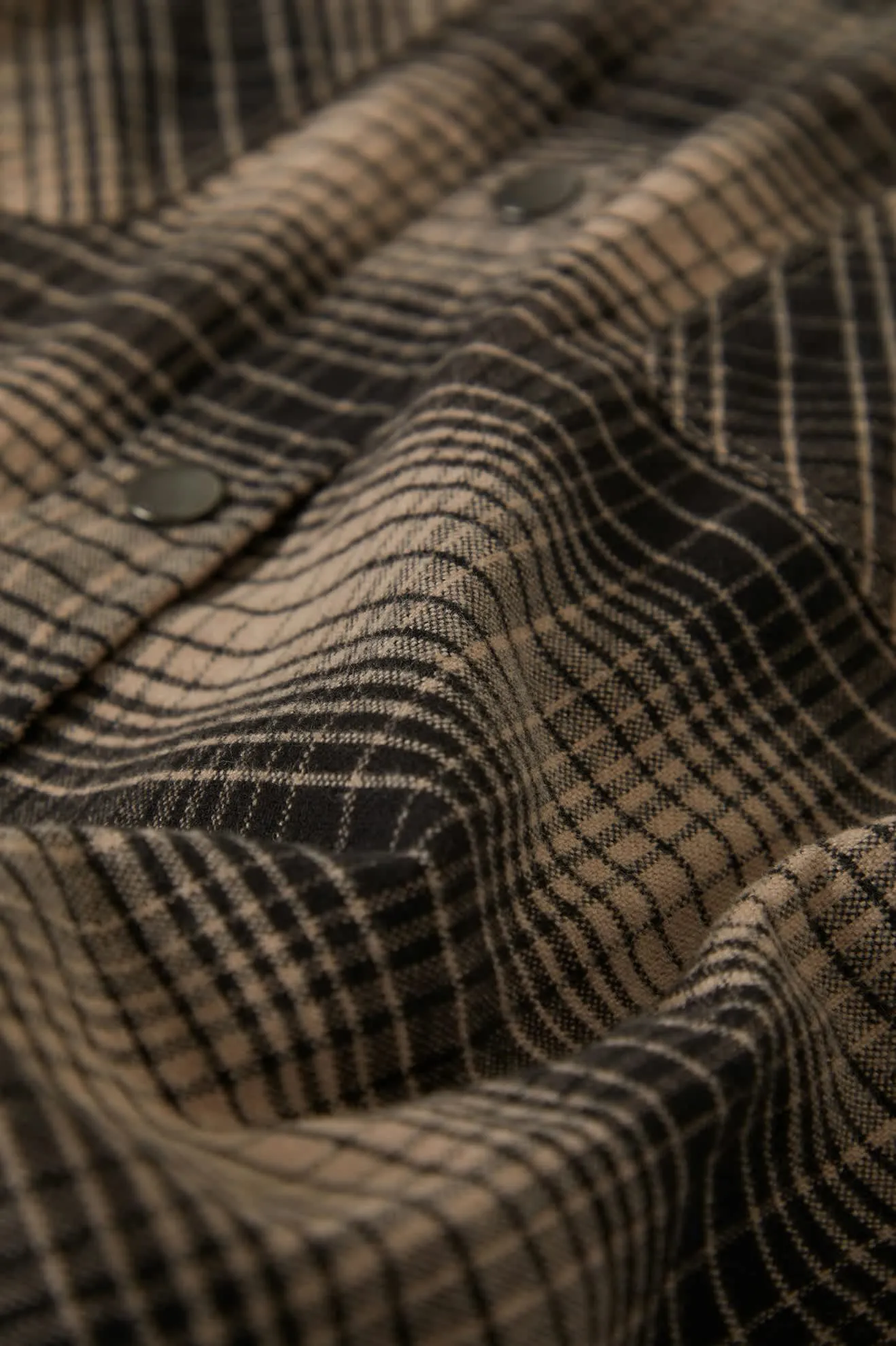 Builders Bowery Stretch Water Resistant L/S Flannel - Black/Cinder Grey