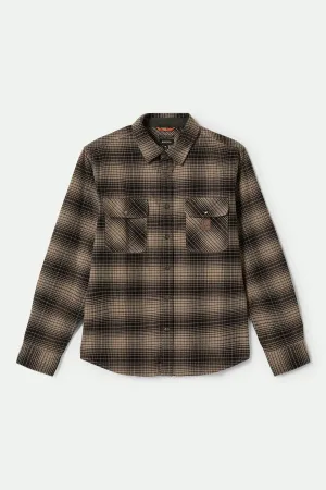 Builders Bowery Stretch Water Resistant L/S Flannel - Black/Cinder Grey
