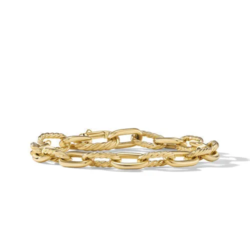 DY Madison Chain Bracelet in 18K Yellow Gold, Size Medium