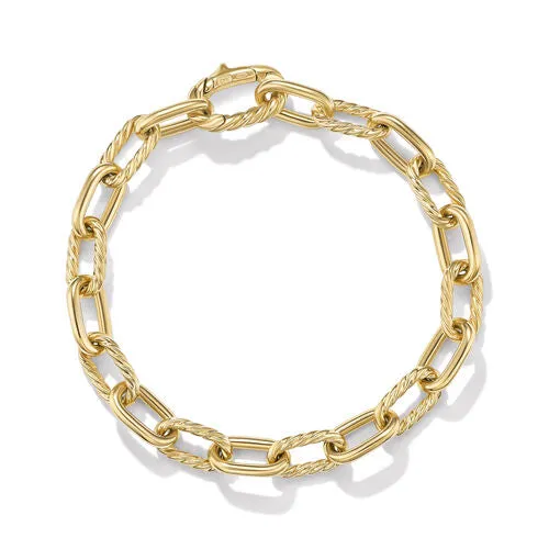 DY Madison Chain Bracelet in 18K Yellow Gold, Size Medium