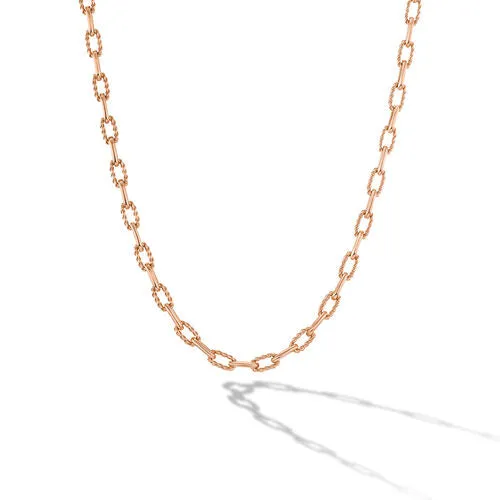 DY Madison Chain Necklace in 18K Rose Gold, 36"