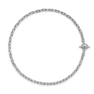 DY Madison Toggle Chain Necklace in Sterling Silver, 16"