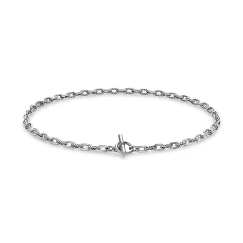 DY Madison Toggle Chain Necklace in Sterling Silver, 16"