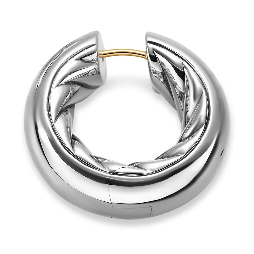 DY Mercer Hoop Earrings in Sterling Silver, 24.7mm