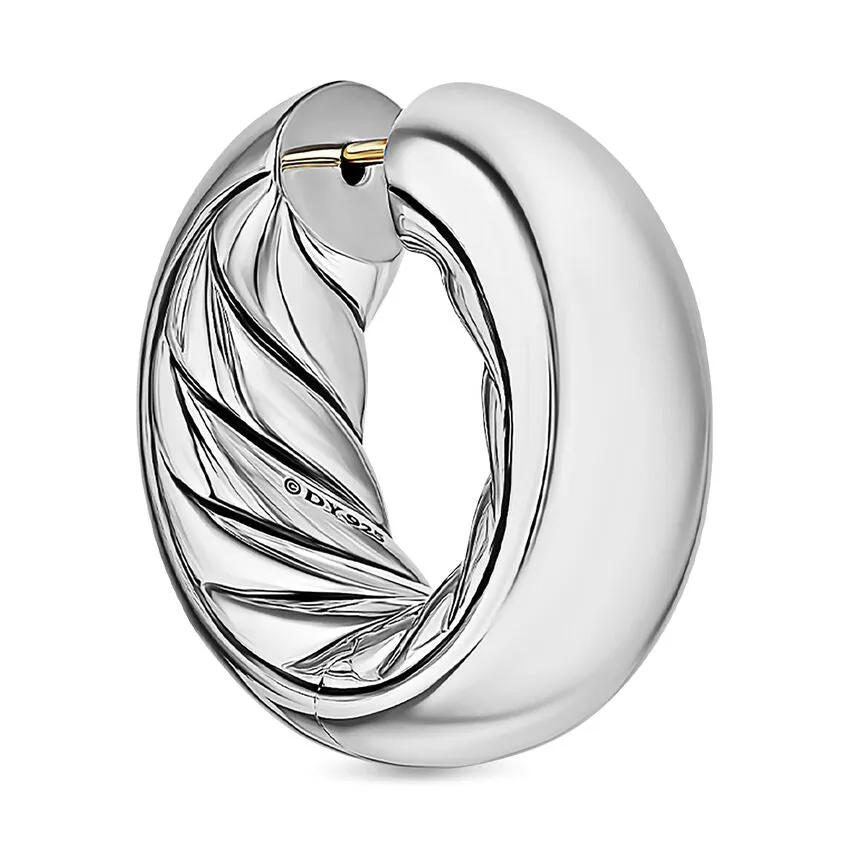 DY Mercer Hoop Earrings in Sterling Silver, 24.7mm