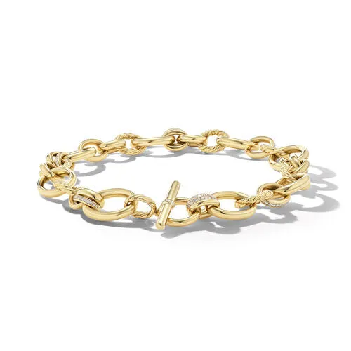 DY Mercer Necklace in 18K Yellow Gold with Pavé Diamonds