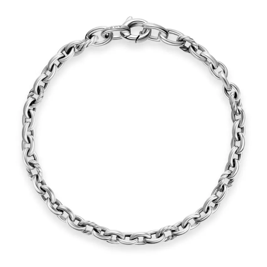 DY Mercer Petite Chain Bracelet in Sterling Silver, 4.5mm, Size Large