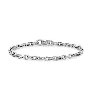 DY Mercer Petite Chain Bracelet in Sterling Silver, 4.5mm, Size Large