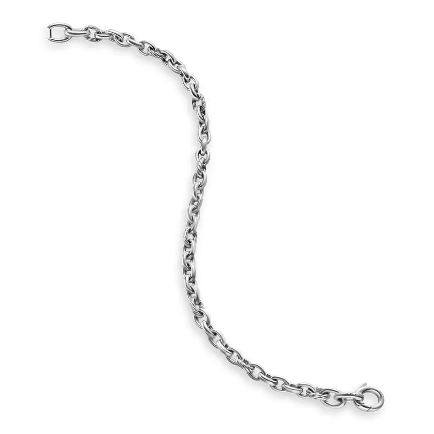 DY Mercer Petite Chain Bracelet in Sterling Silver, 4.5mm, Size Small