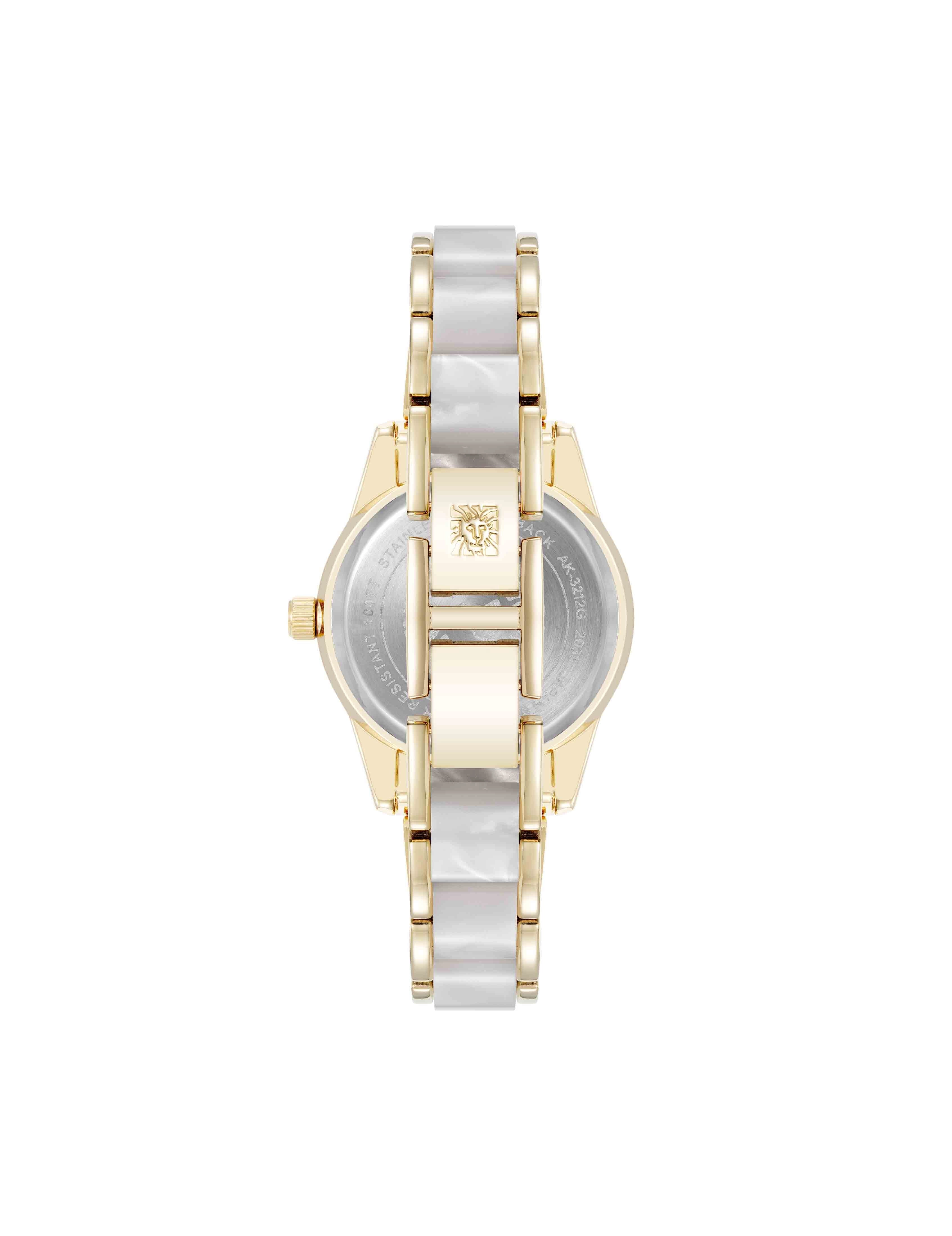 Embossed Floral Pattern Dial Watch