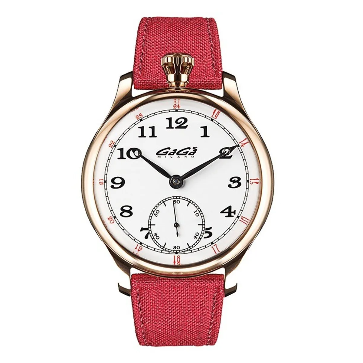 GaGà Milano Watch Classic Steel Rose Gold Pink 8041.01