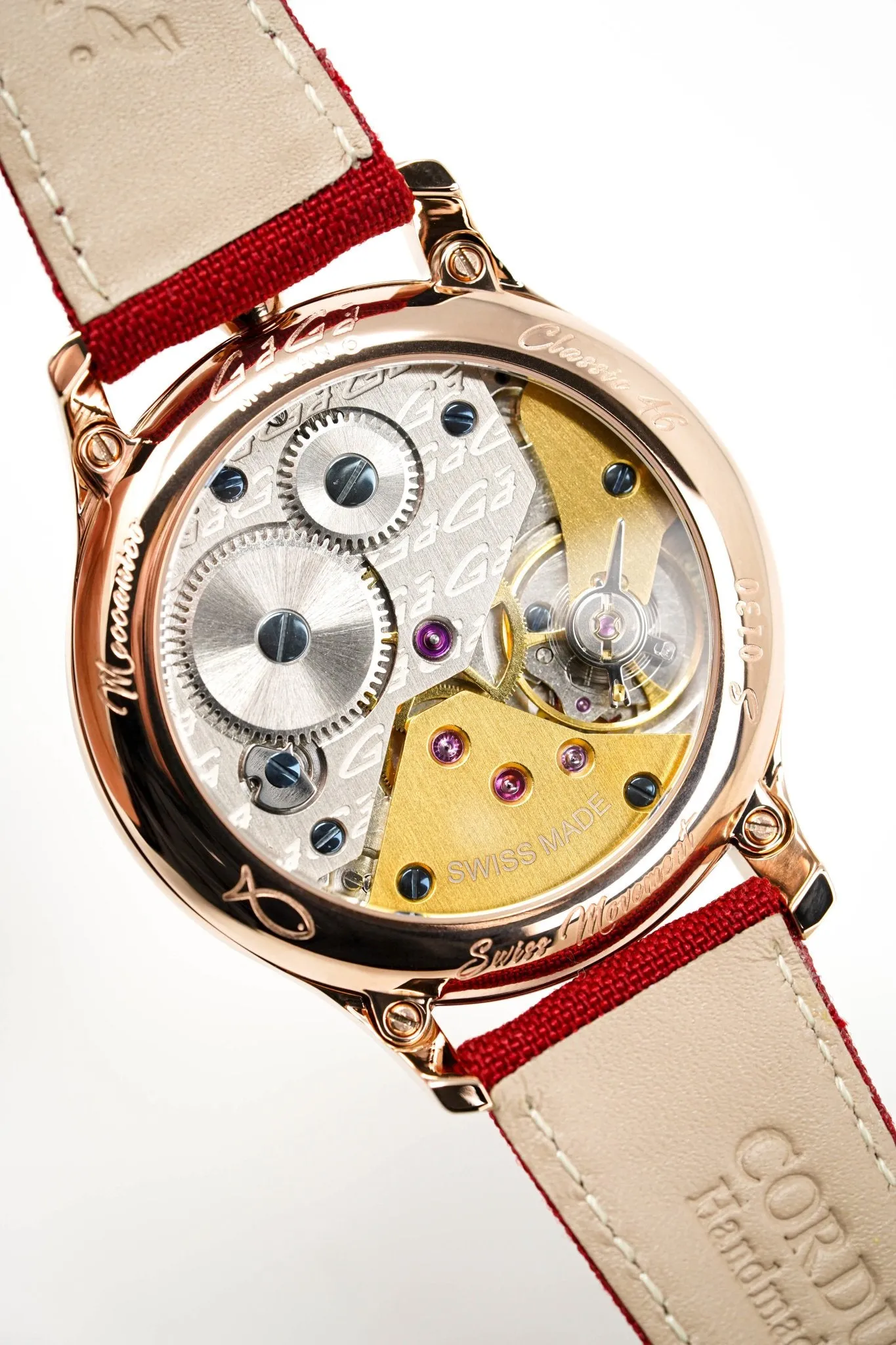 GaGà Milano Watch Classic Steel Rose Gold Pink 8041.01