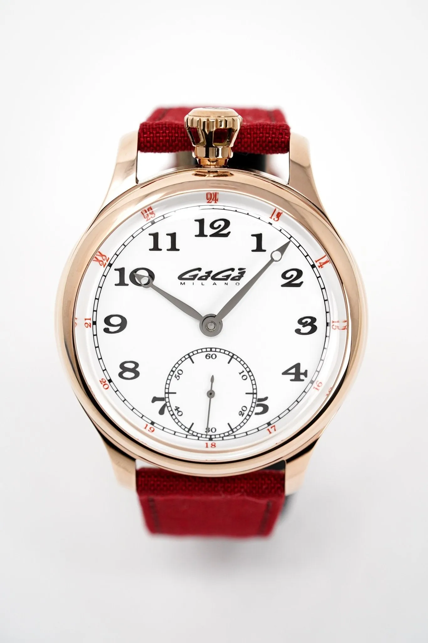 GaGà Milano Watch Classic Steel Rose Gold Pink 8041.01