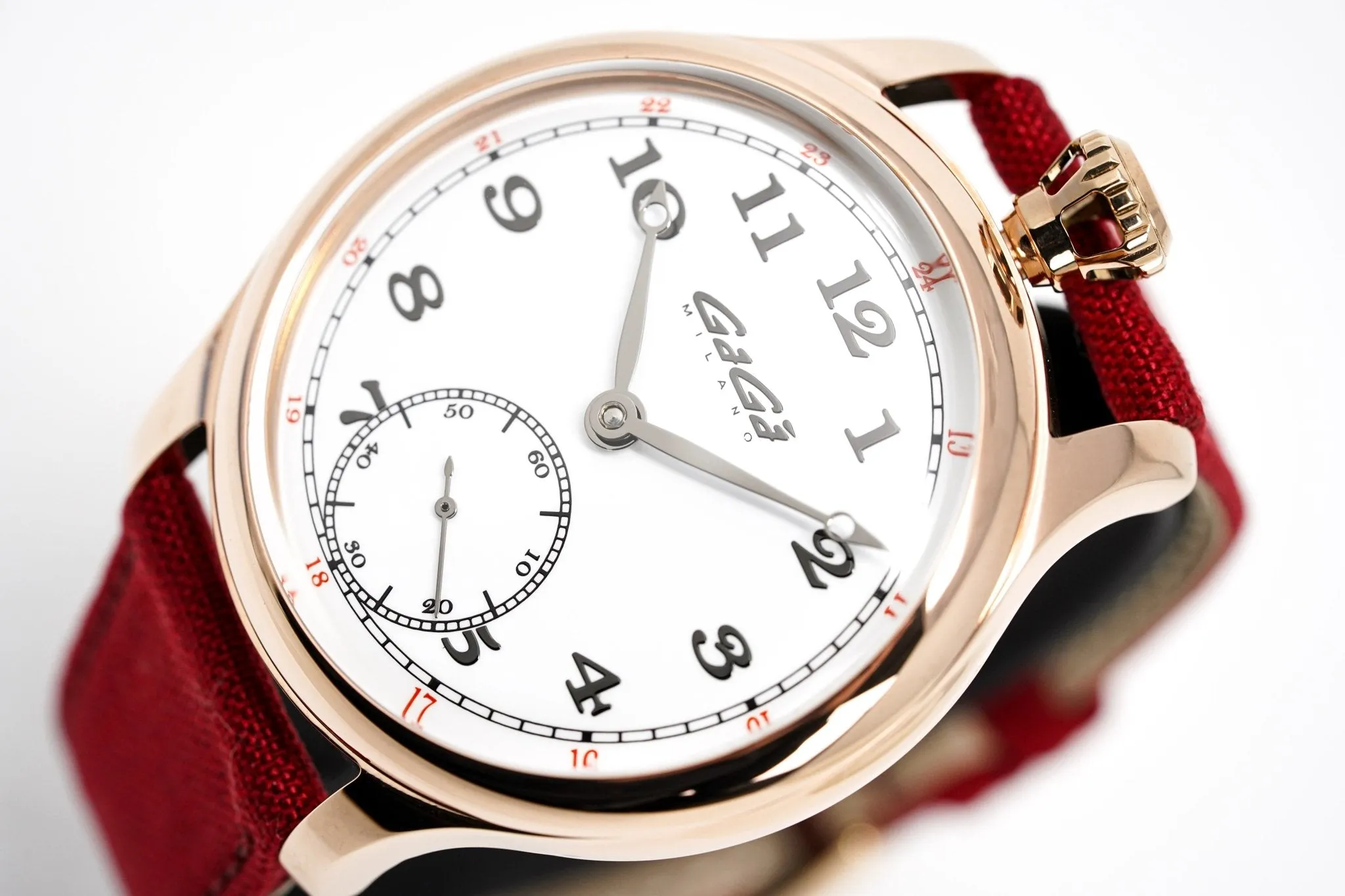 GaGà Milano Watch Classic Steel Rose Gold Pink 8041.01