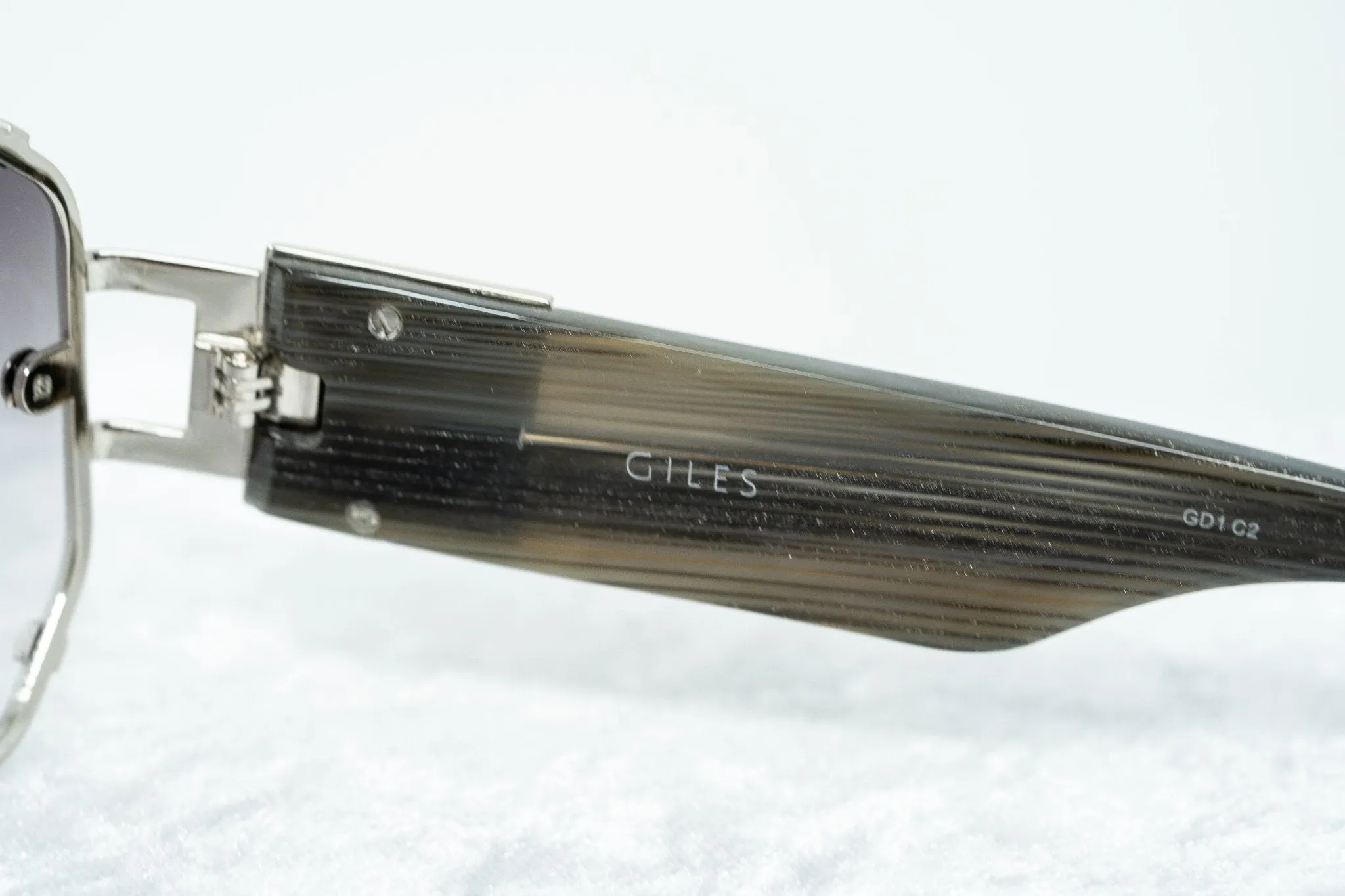 Giles Deacon Sunglasses Shield Silver and Grey