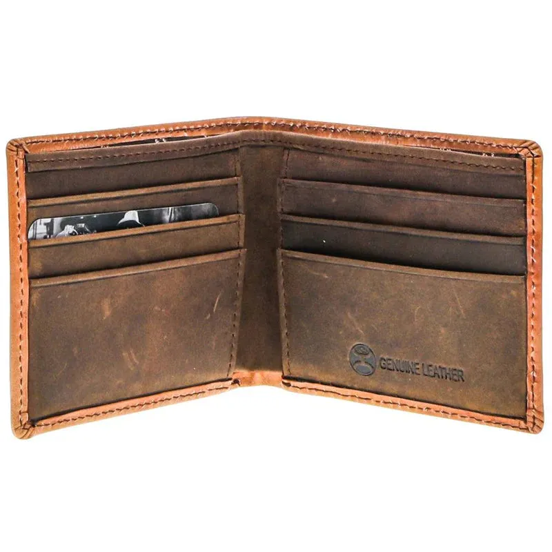 HOOey Phoenix (Tan/Turquoise) - Men's Bifold Wallet