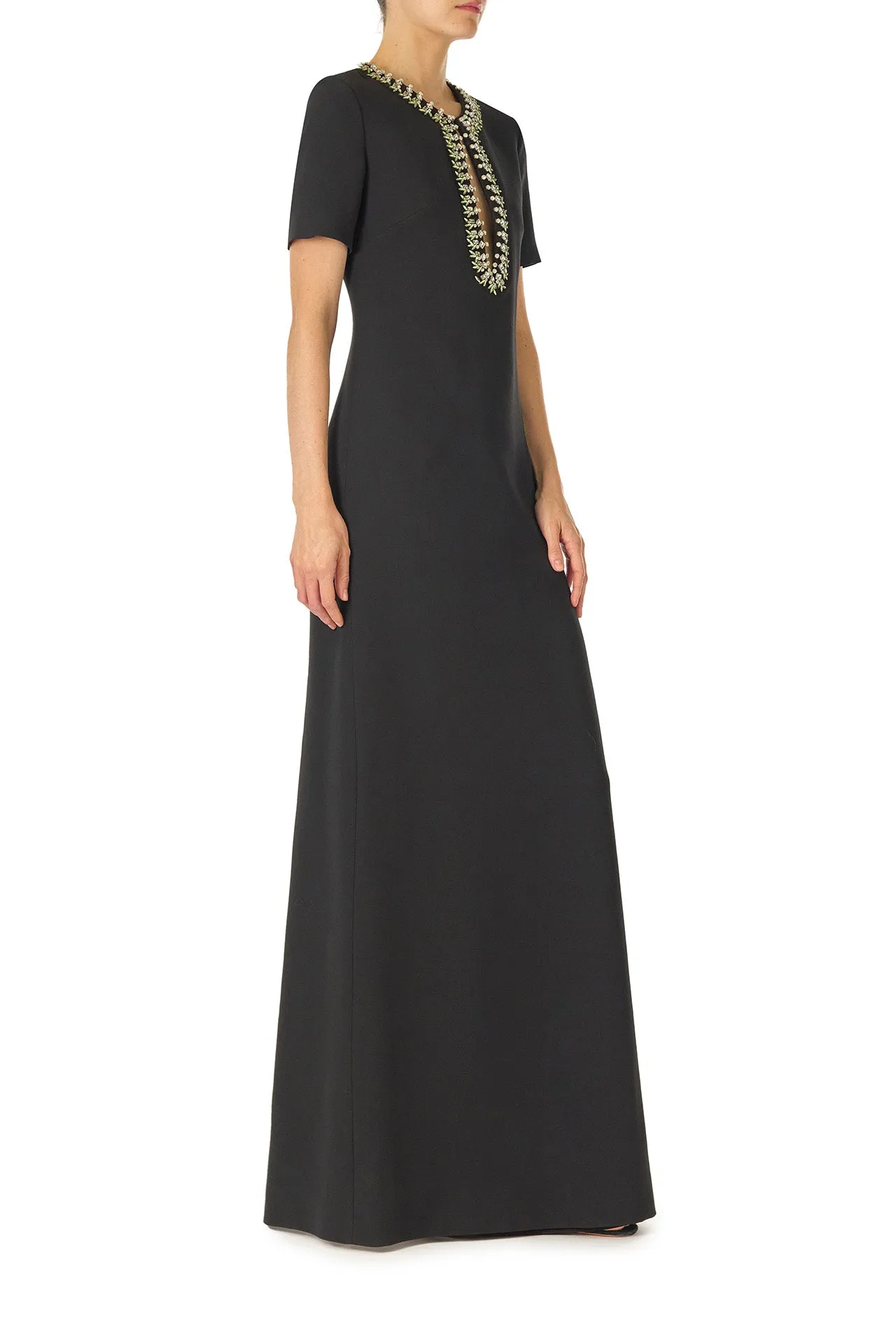 Jeweled Neck Caftan