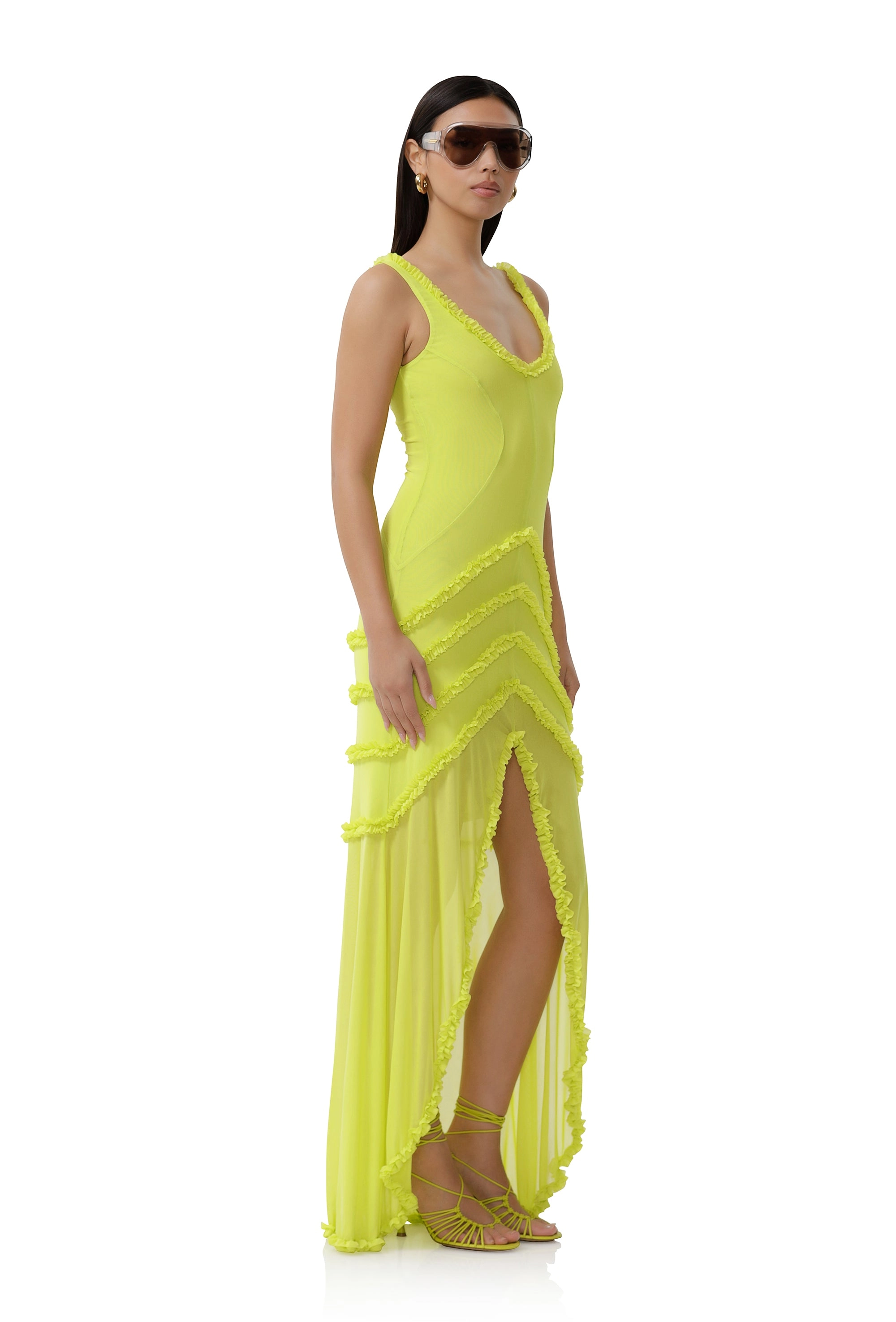 Landa Dress - Lime Punch