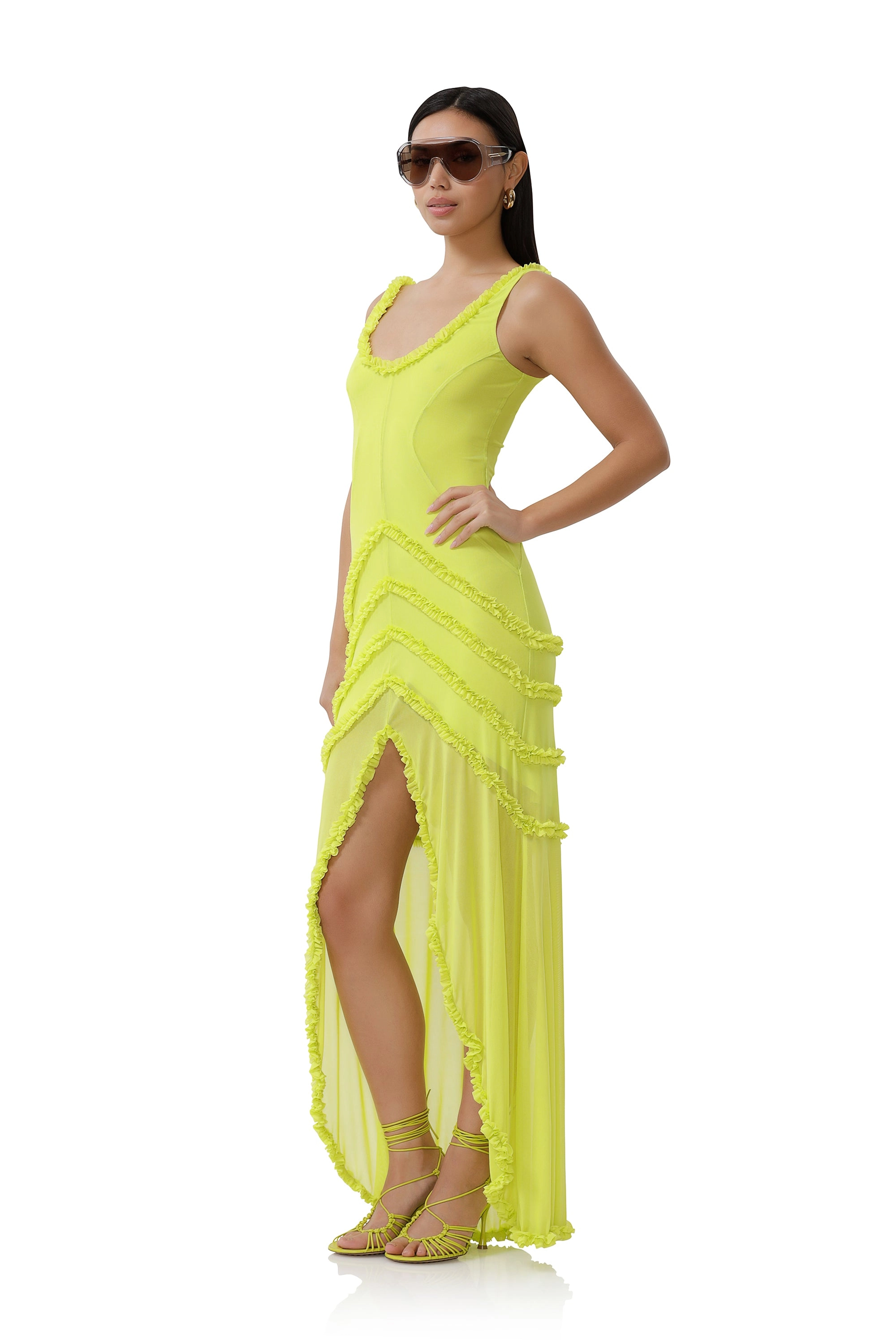 Landa Dress - Lime Punch