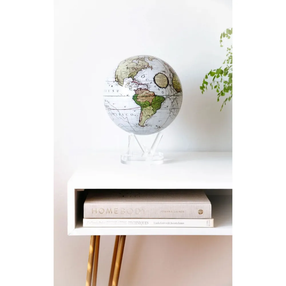 MOVA 4.5 Antique Terrestrial White Globe