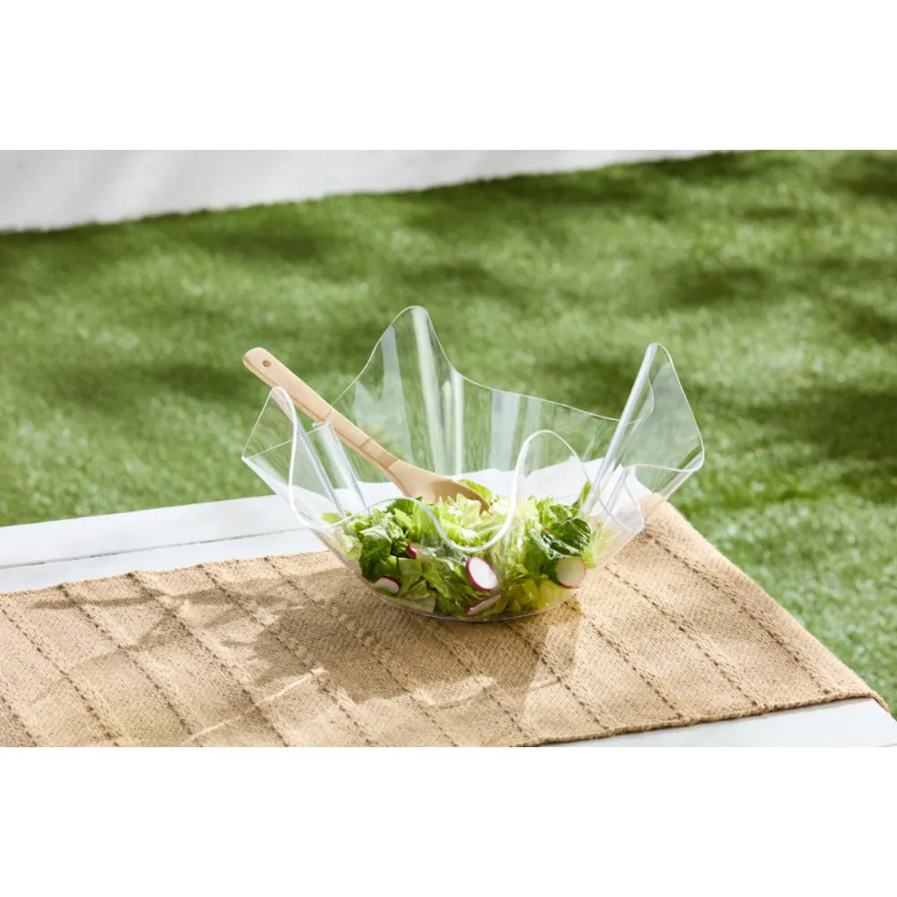 Mud Pie Acrylic Ruffle Bowl Set