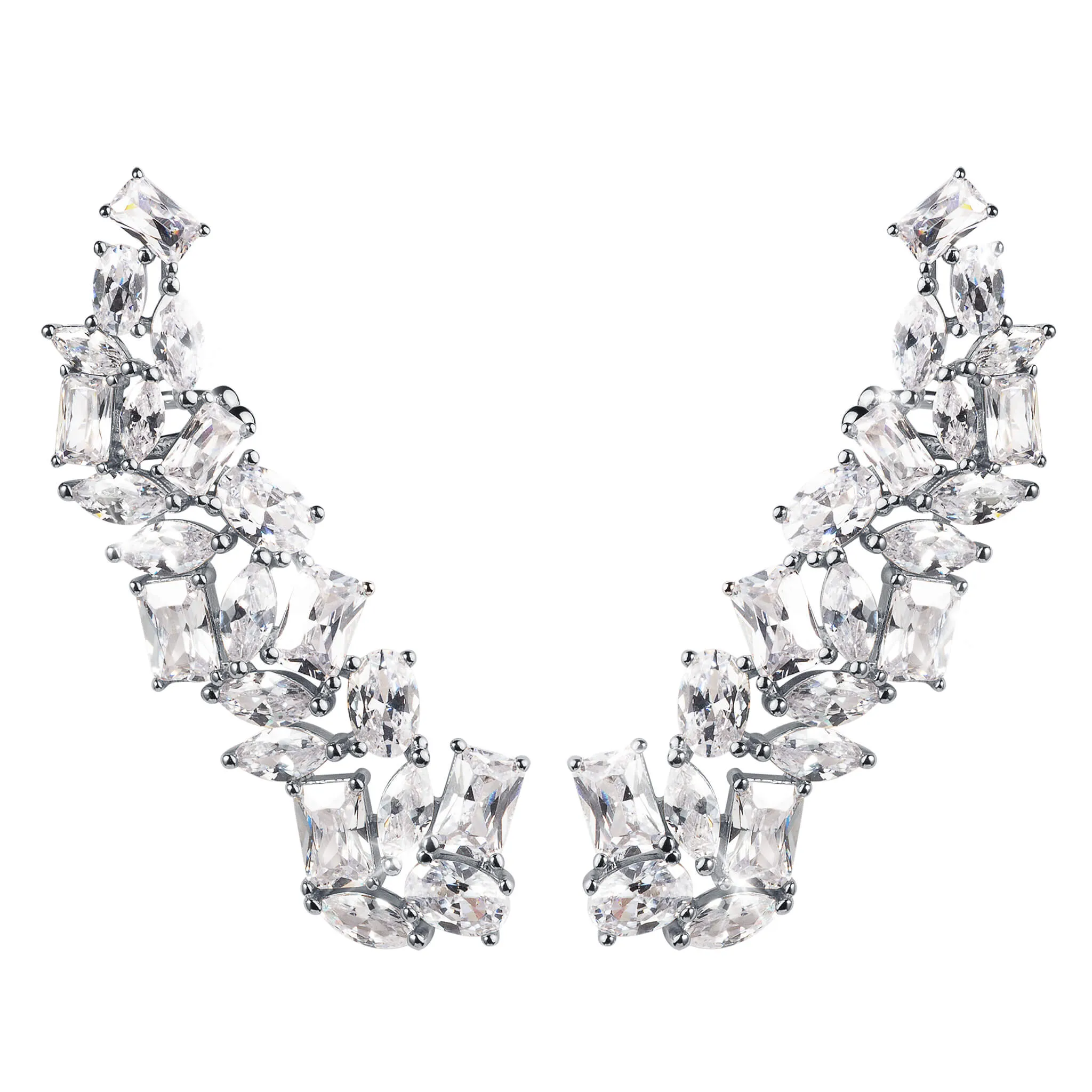 Opulent Radiance Climber Earrings