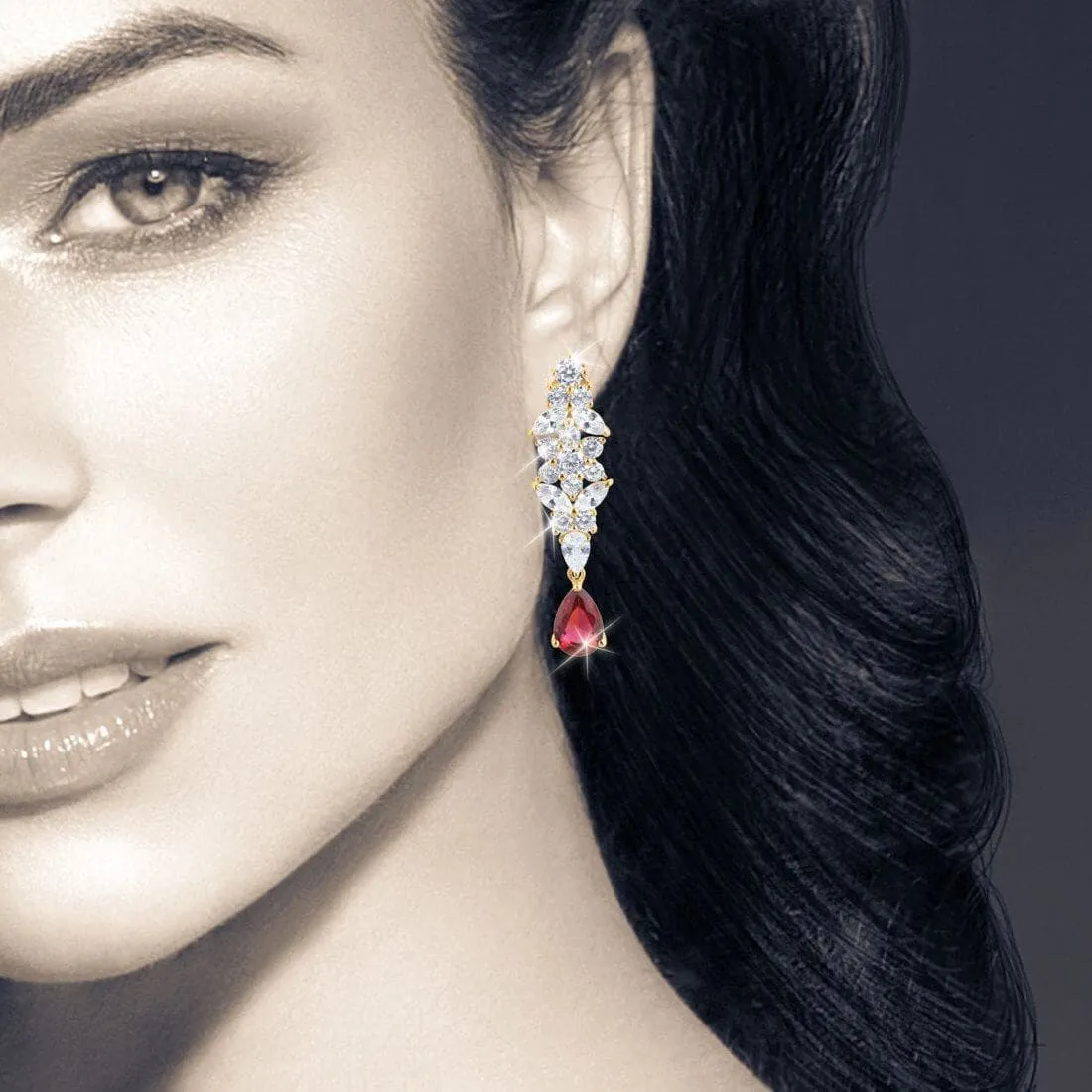 Red Flame Earrings