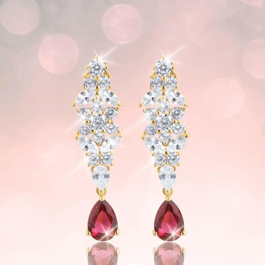 Red Flame Earrings