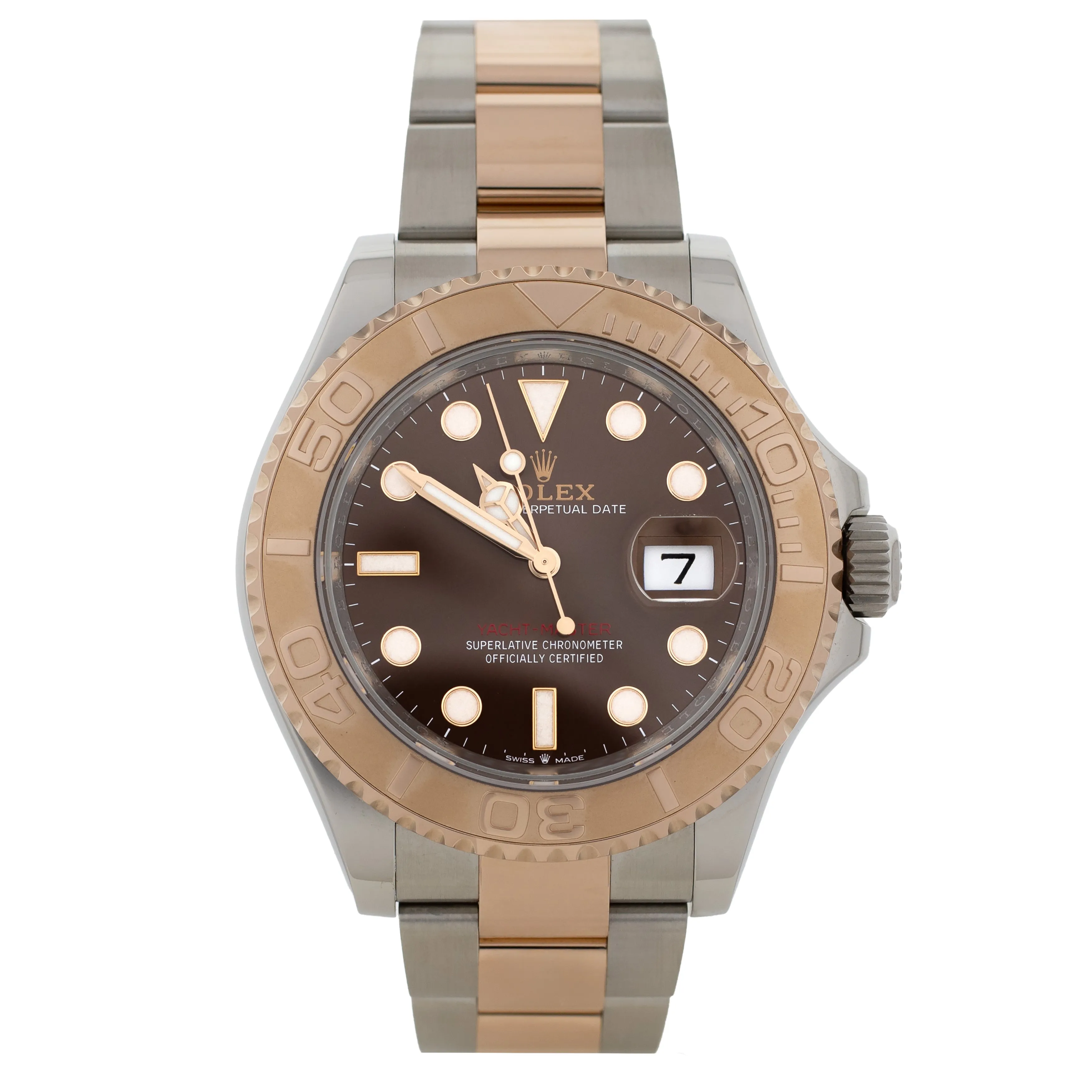 Rolex Yacht-Master 40 Steel & Rose Gold Brown Dial 40mm 126621 Full Set