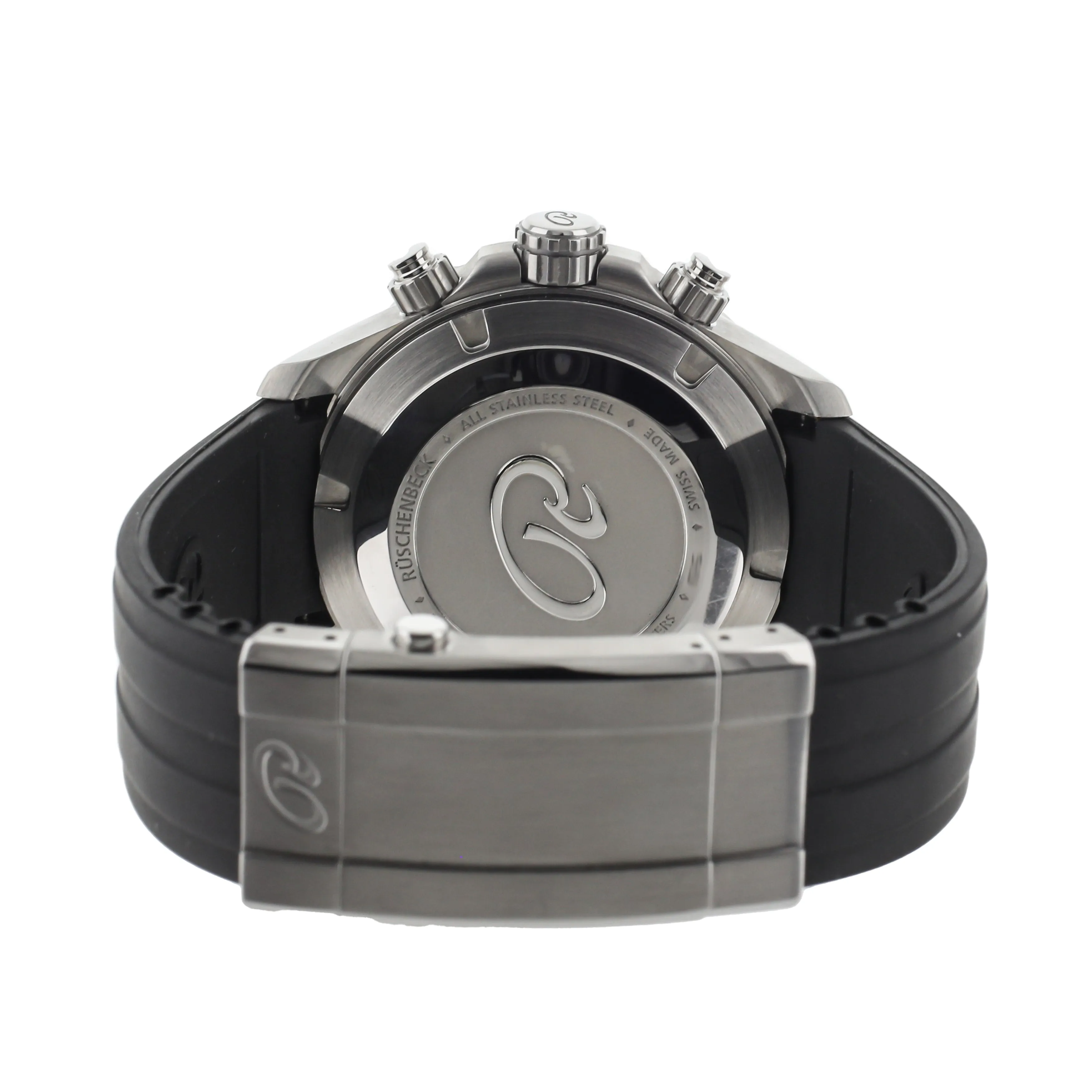 Ruschenbeck R5CHRONO Stainless Steel Gray Dial Rubber  44mm R5-S-MB-K01-61-I-SLN2 Full Set