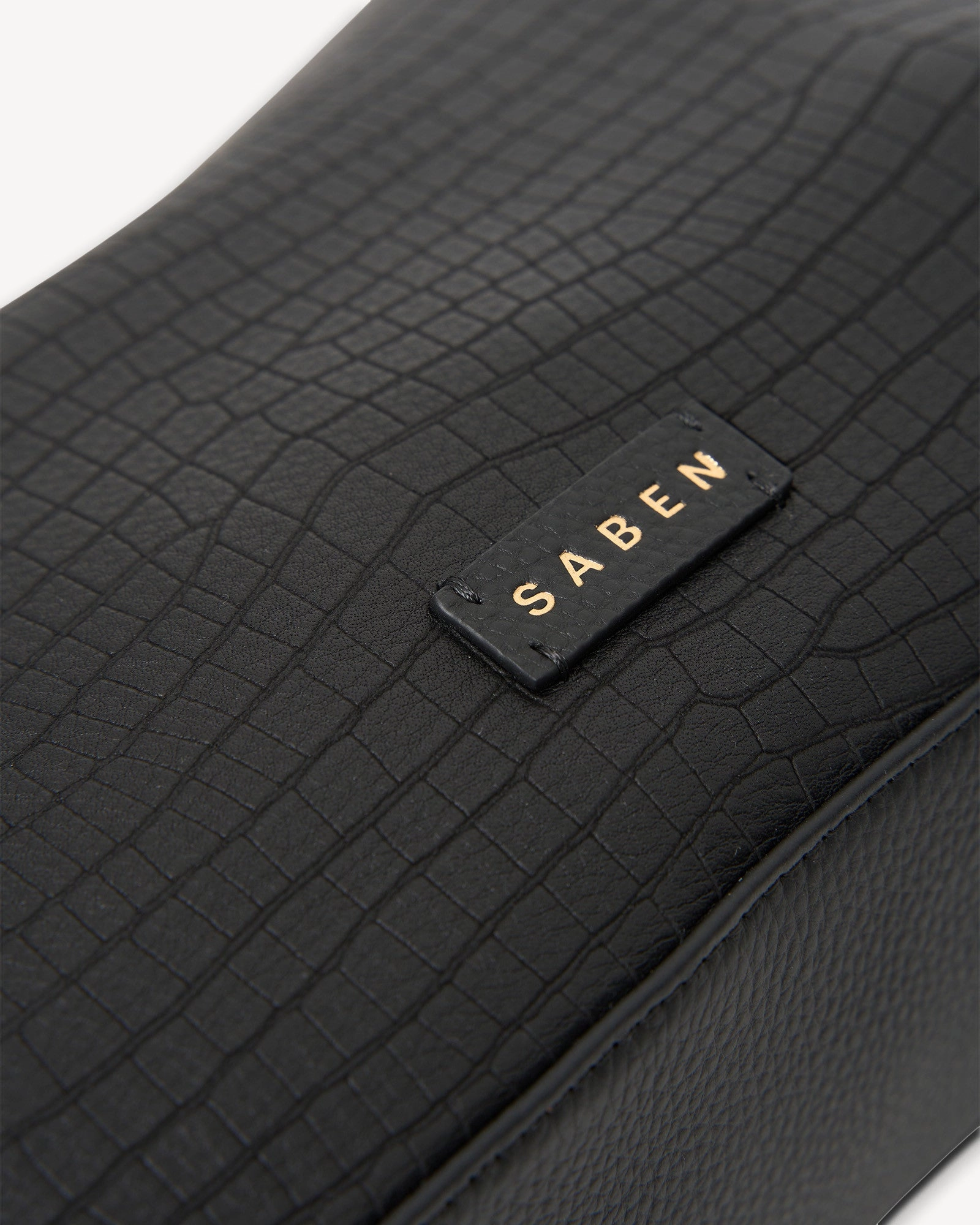 Saben Dane Shoulder Bag Black Luxe Emboss