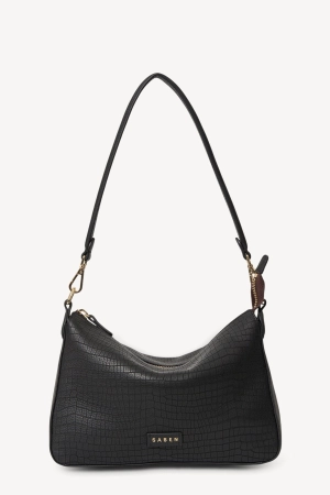 Saben Dane Shoulder Bag Black Luxe Emboss