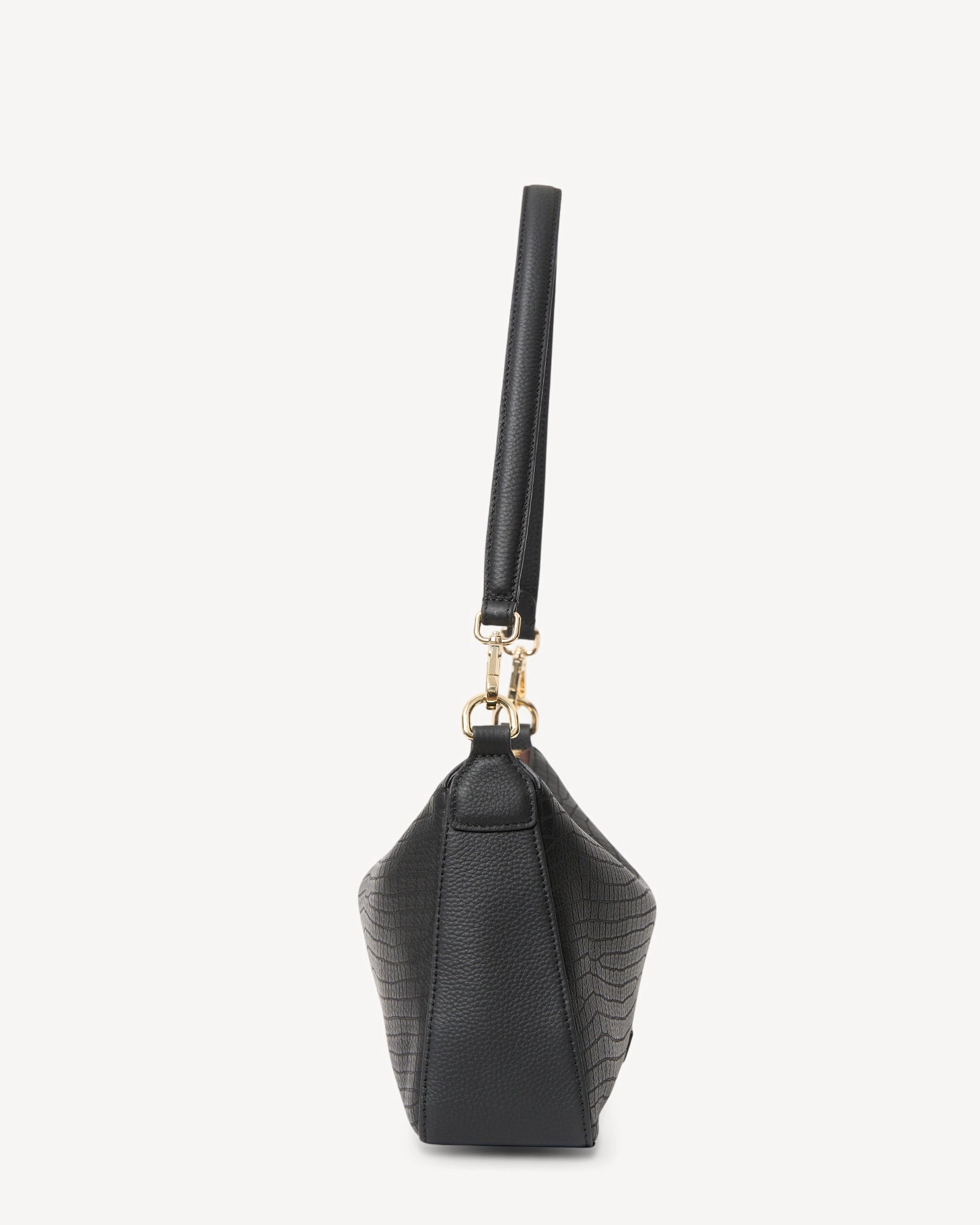 Saben Dane Shoulder Bag Black Luxe Emboss