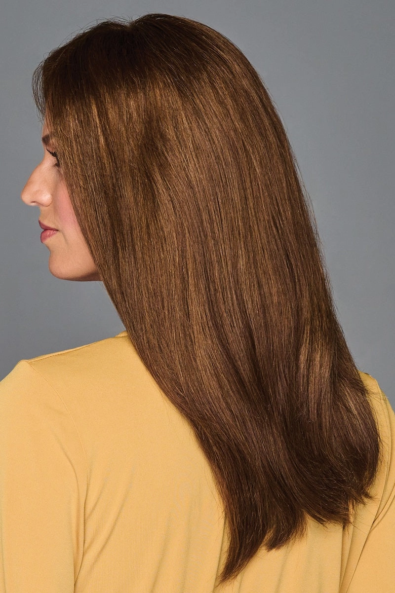 Sale - Raquel Welch Toppers - Top Billing 16" Human Hair - Color: Shaded Cappuccino (SS12/22)