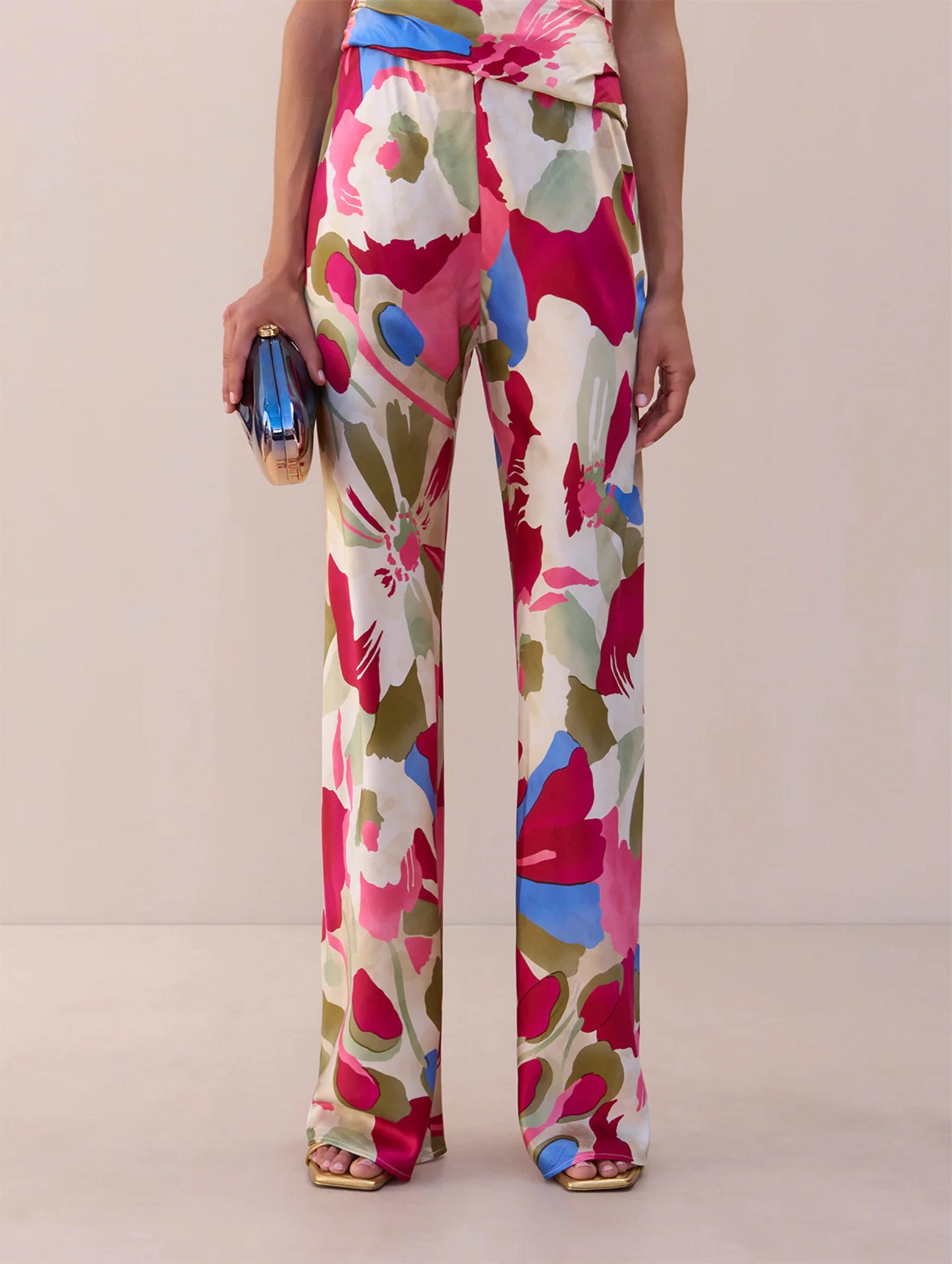 Stacie Pant in Floral Rosette