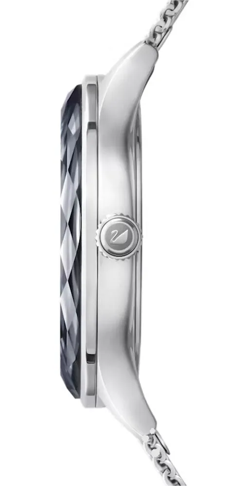 Swarovski Octea Nova Stainless Steel Milanese Strap Quartz Black Dial Women's Watch 5430420