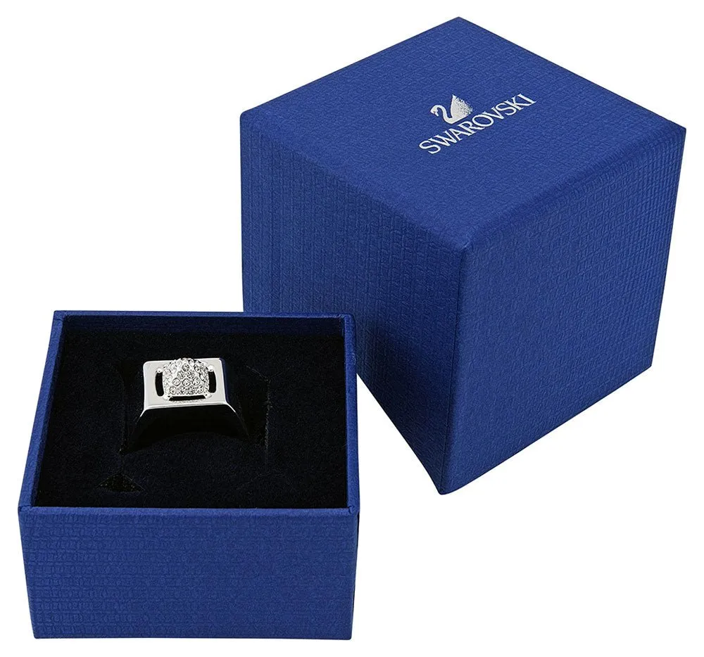 Swarovski Tactic Rhodium Plated Clear Crystal Pavé Womens Ring Size 6 / 52 - 5063704