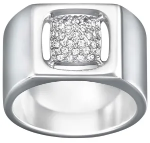 Swarovski Tactic Rhodium Plated Clear Crystal Pavé Womens Ring Size 6 / 52 - 5063704