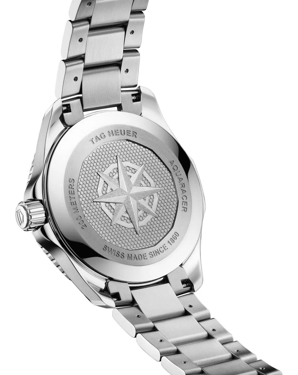 TAG Heuer Aquaracer Professional 200 Stainless Steel Black Dial Divers Quartz Mens Watch WBP1110.BA0627