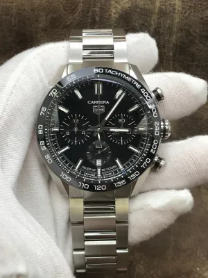TAG Heuer Carrera Calibre HEUER 02 CBN2A1B Black Dial Automatic Men's Watch