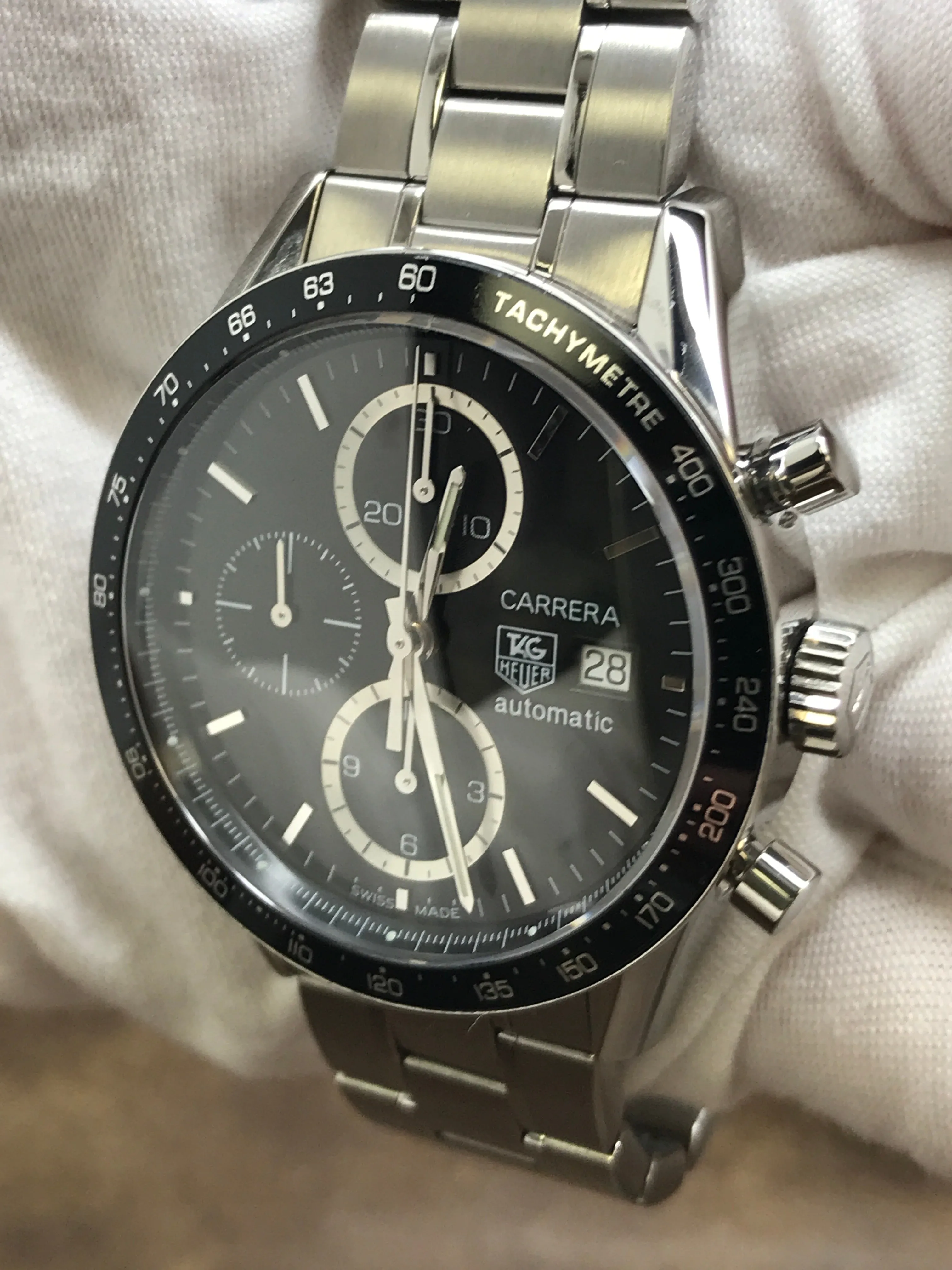 TAG Heuer Carrera CV2010-3 Black Dial Automatic  Men's Watch