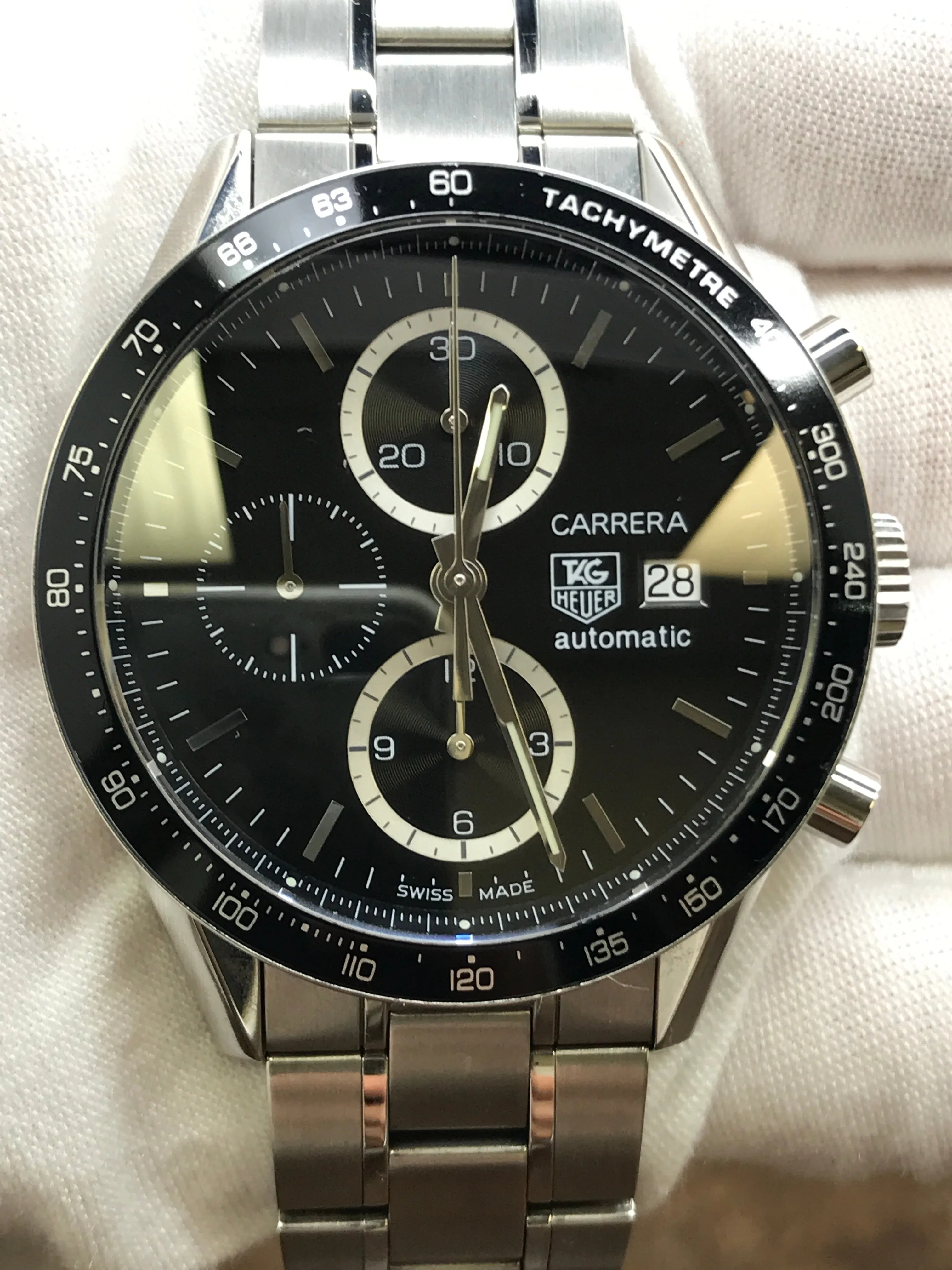 TAG Heuer Carrera CV2010-3 Black Dial Automatic  Men's Watch