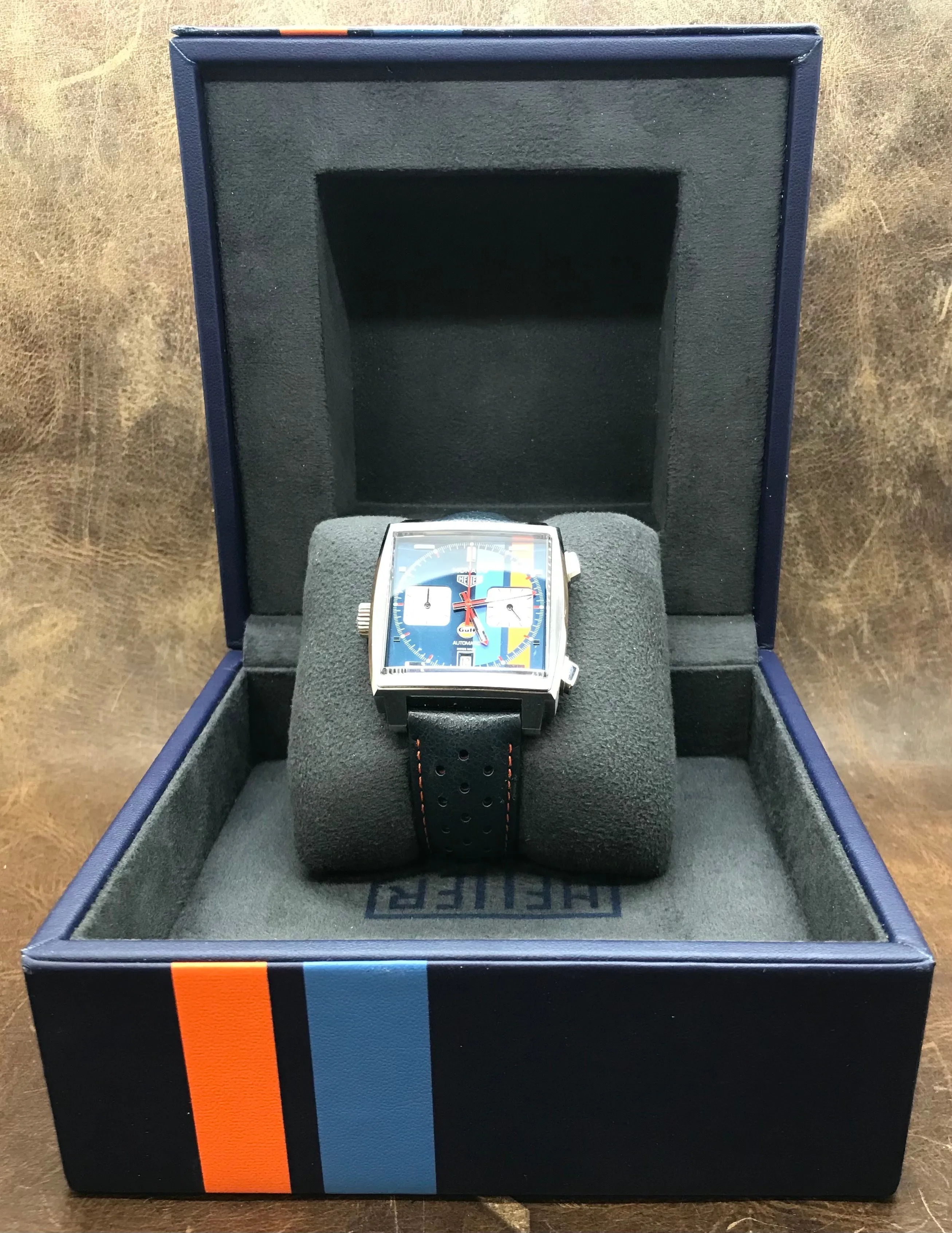 TAG Heuer Monaco Gulf CAW211R Racing Dial Automatic Men's Watch