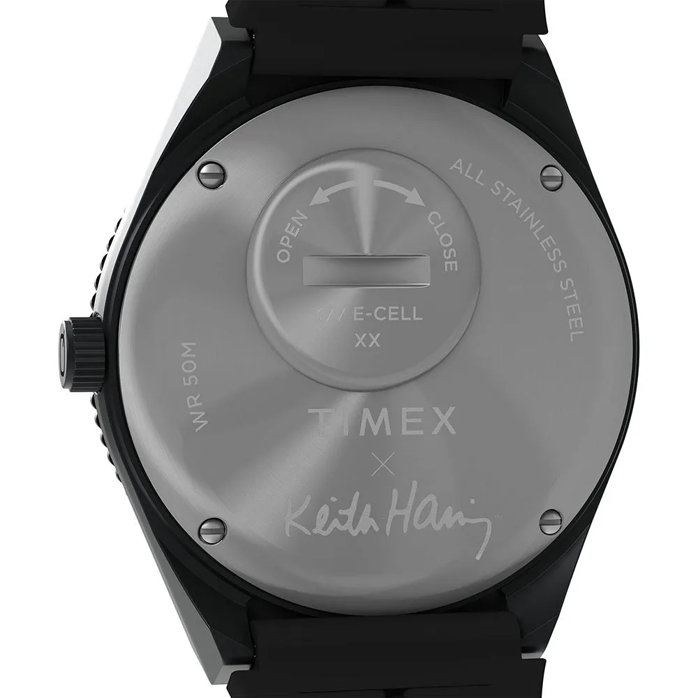 Timex x Keith Haring Q Timex 3-Hand 38mm Rubber Band