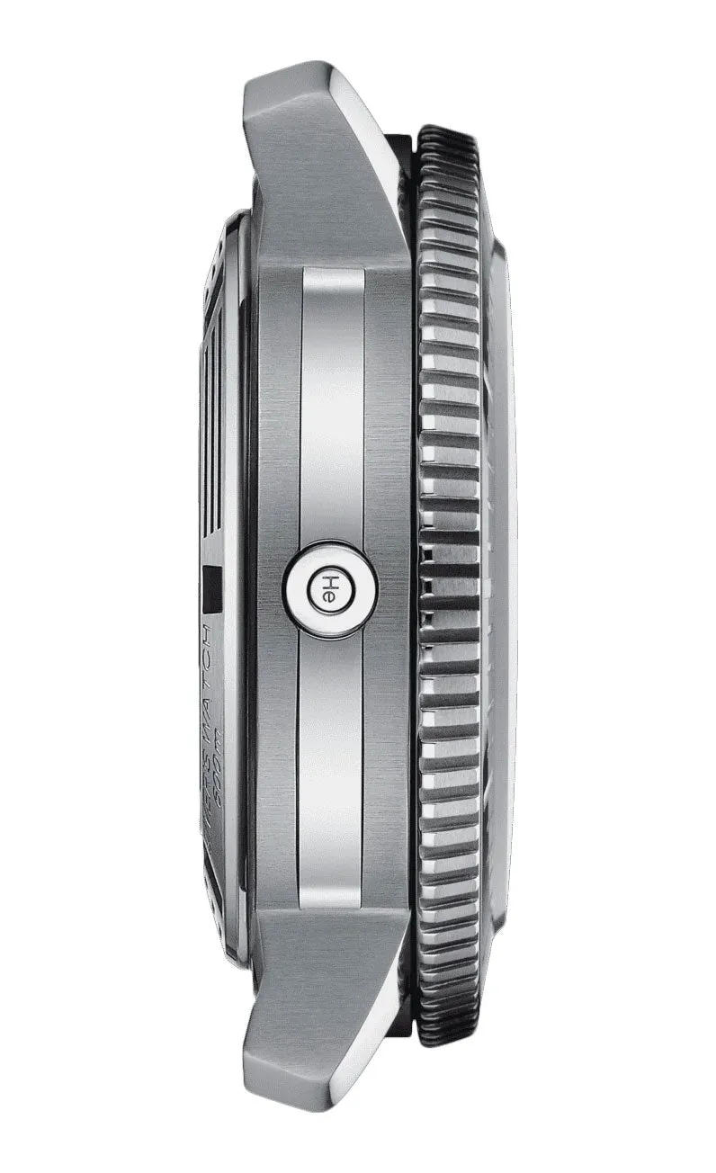 Tissot T-Sport Seastar 2000 Professional Powermatic 80 Automatic Gray Dial Black Rubber Strap Date Divers Mens Watch T120.607.17.441.00