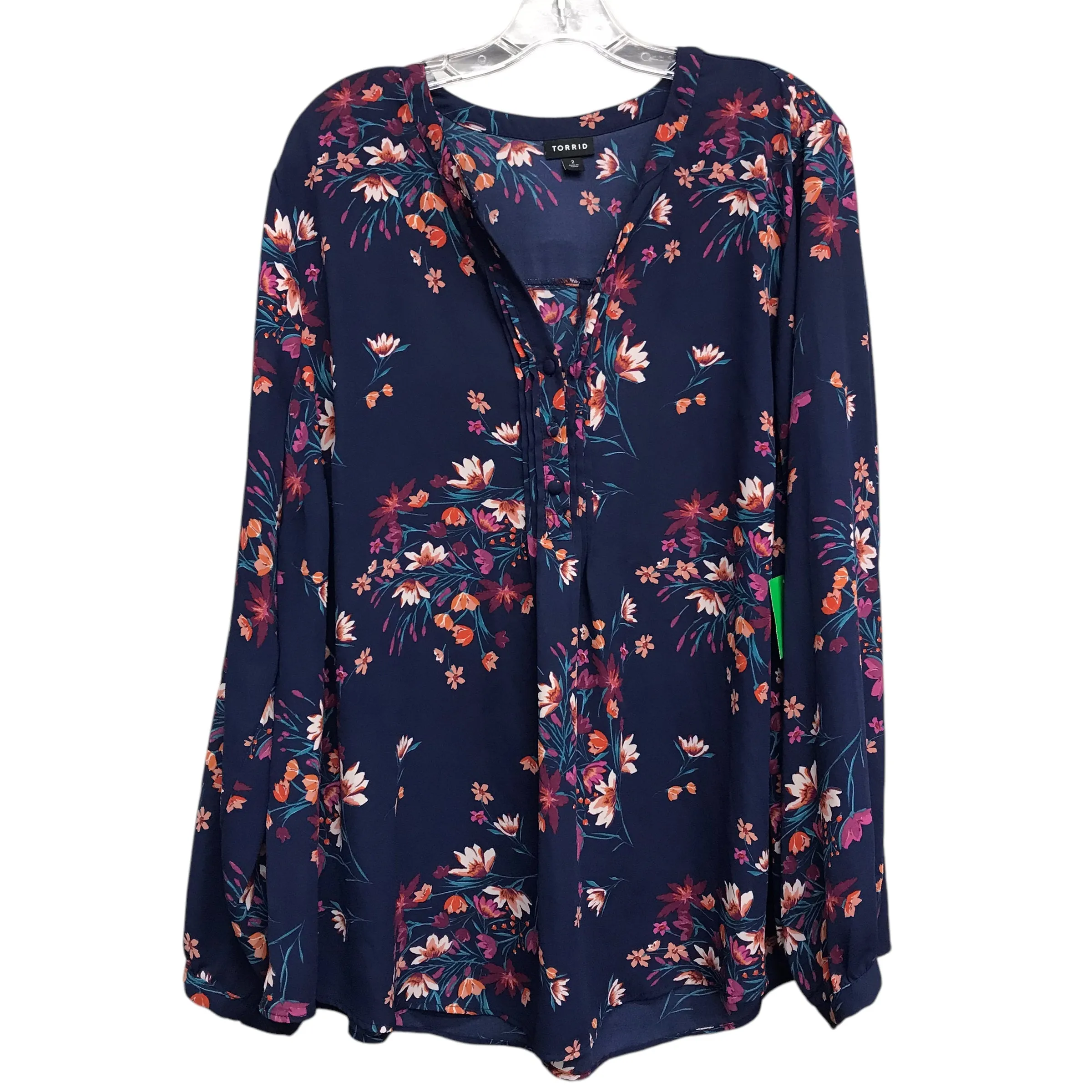 Top Ls By Torrid In Floral Print, Size:2X