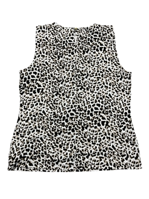 Top Sleeveless Basic By Calvin Klein In Animal Print, Size:M